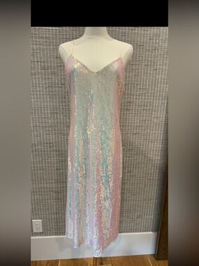 knee length dresses for ladies STAUD Kennedy Dress Metallic Bloom main image 0